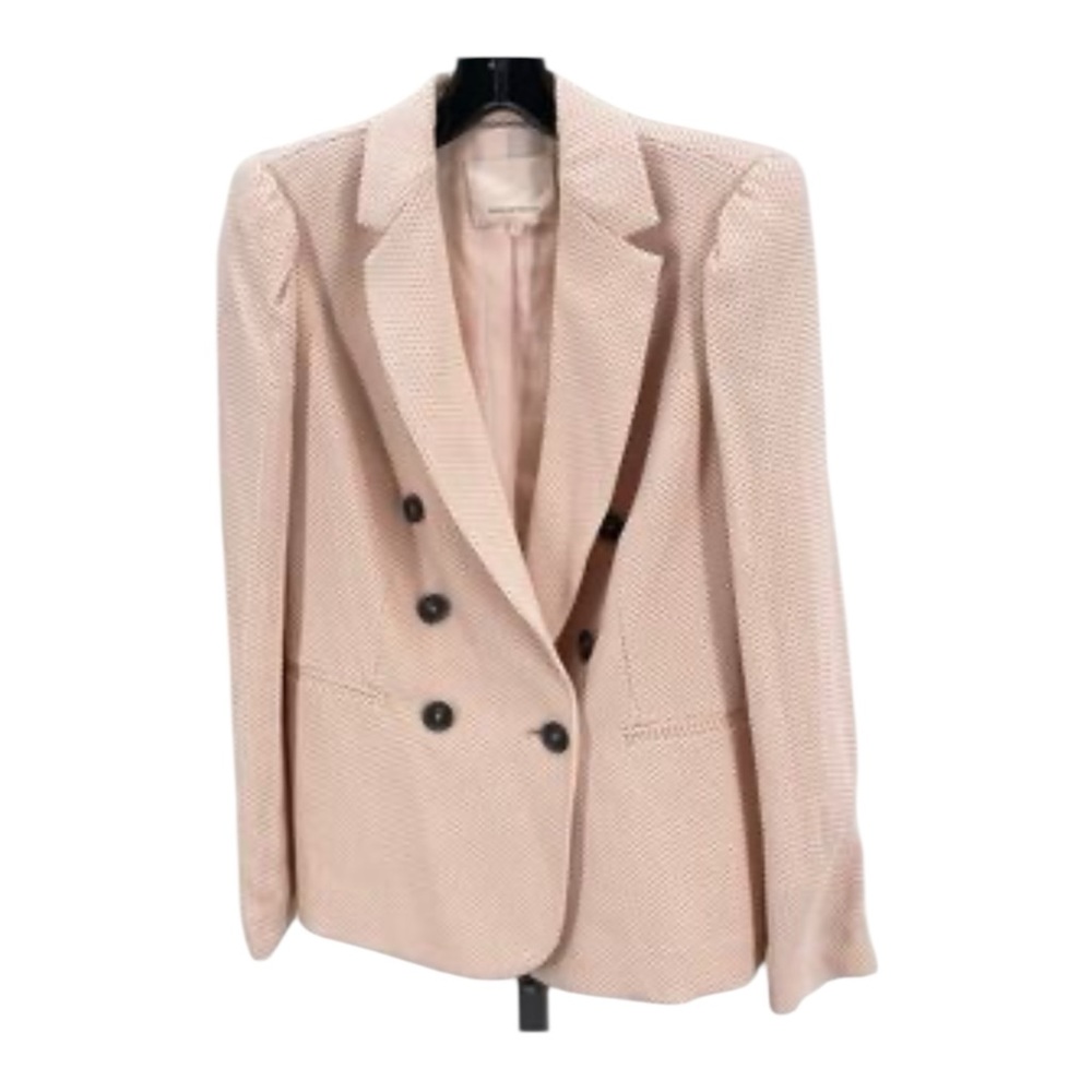 Rebecca Taylor Light Cream Double-Breasted Blazer - Picture 6 of 8